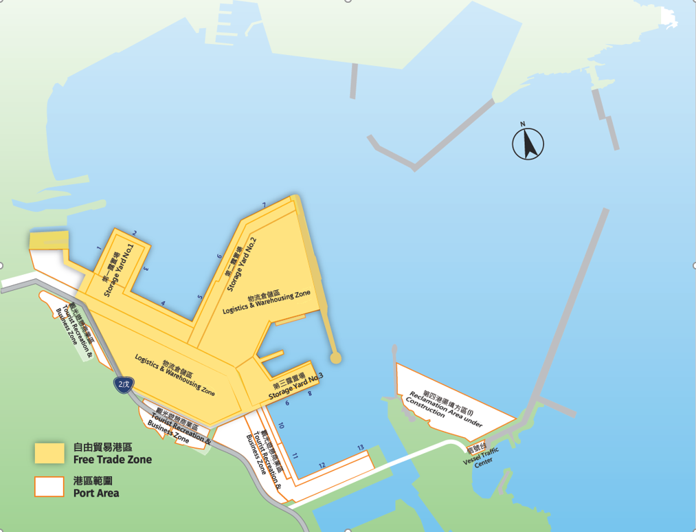 蘇澳港自由貿易港區圖（說明如上所述）