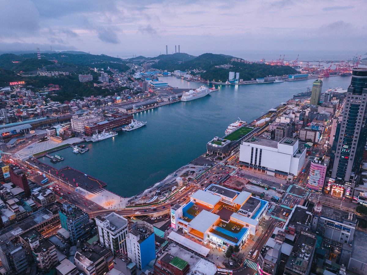 An Aerial View of Keelung Port in 2023